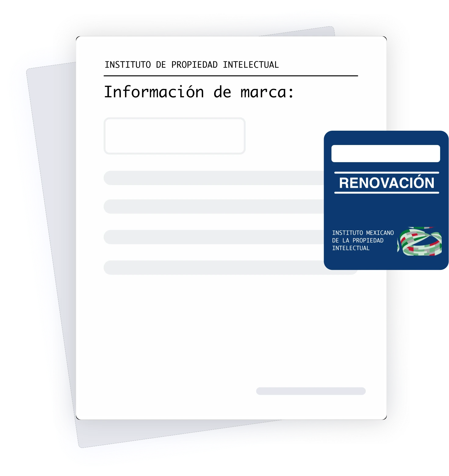 Simulación de declaración de marca